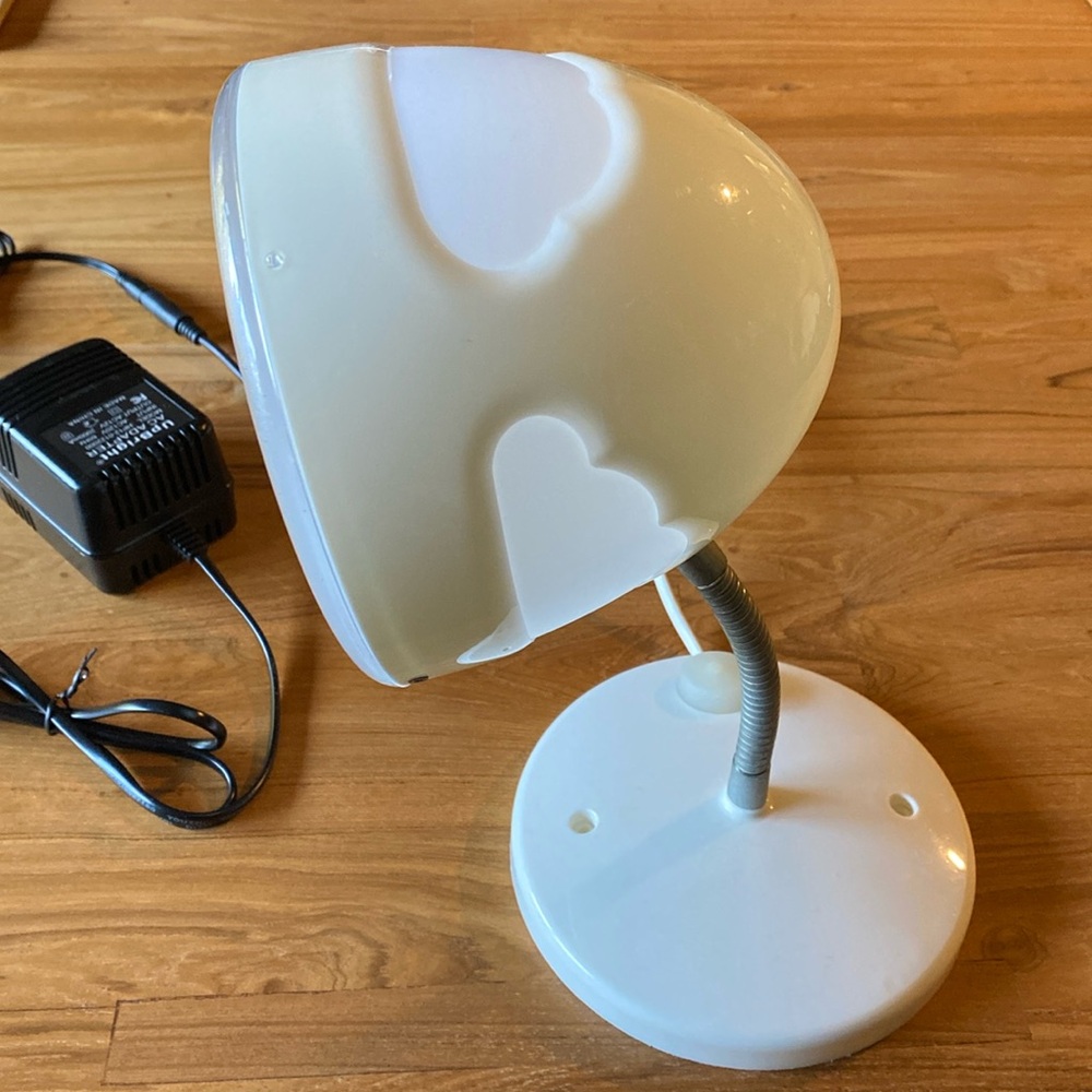 Vintage table lamp IKEA Skojig white cloud with adapter